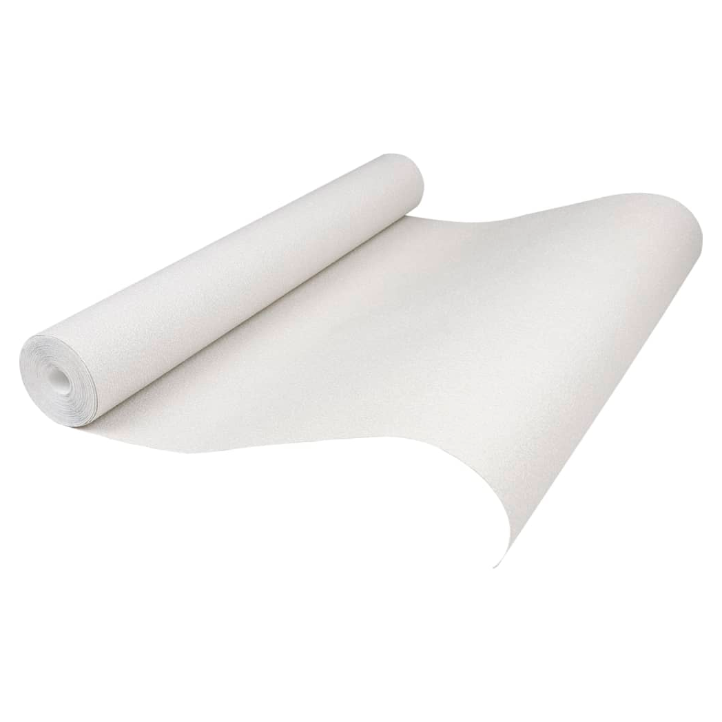 Wallpaper 3D Solid Colour White 10x0.53 m Non-woven