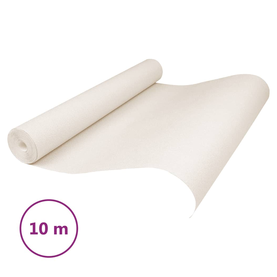 Wallpaper 3D Solid Colour Cream 10x0.53 m Non-woven