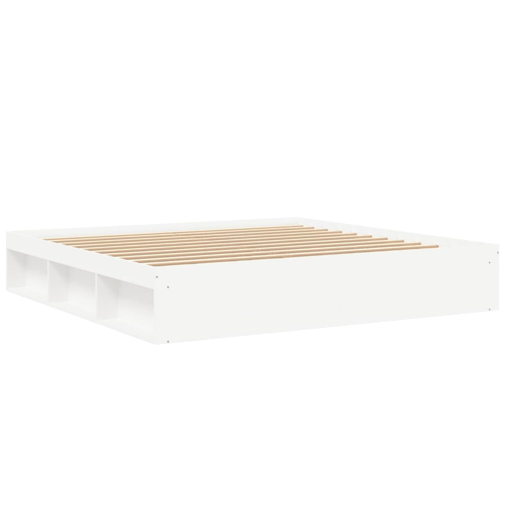 Bed Frame White 200x200 cm