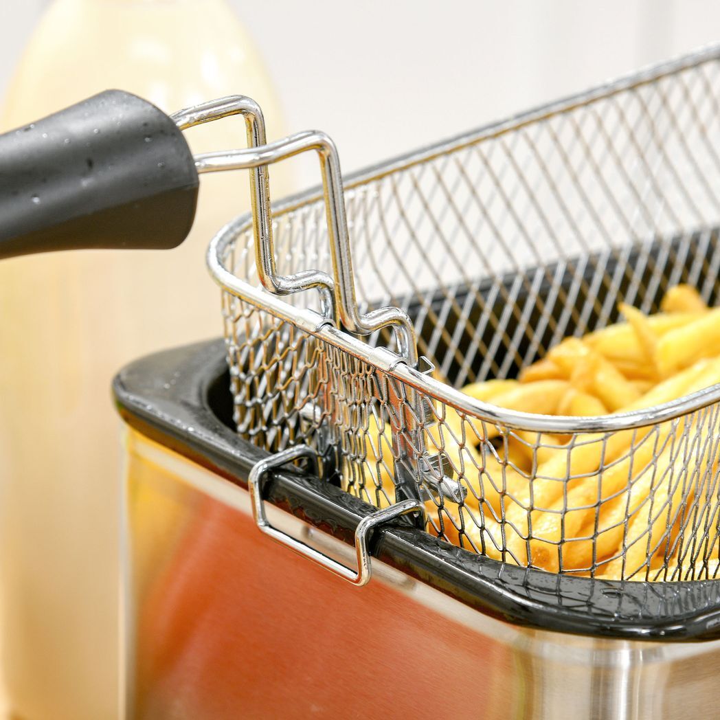 Svvalka3 Litre Deep Fat Fryer with Adjustable Temperature, 60min Timer, 2000W