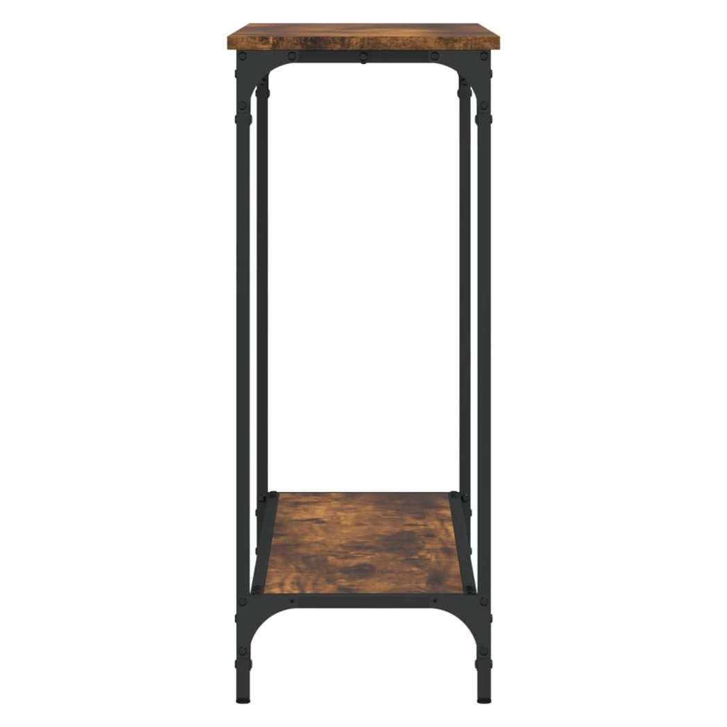 Console Table Smoked Oak 101x30.5x75 cm Engineered Wood