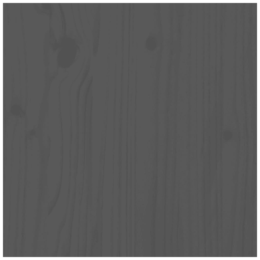 2 Piece Garden Lounge Set Grey Solid Wood Pine