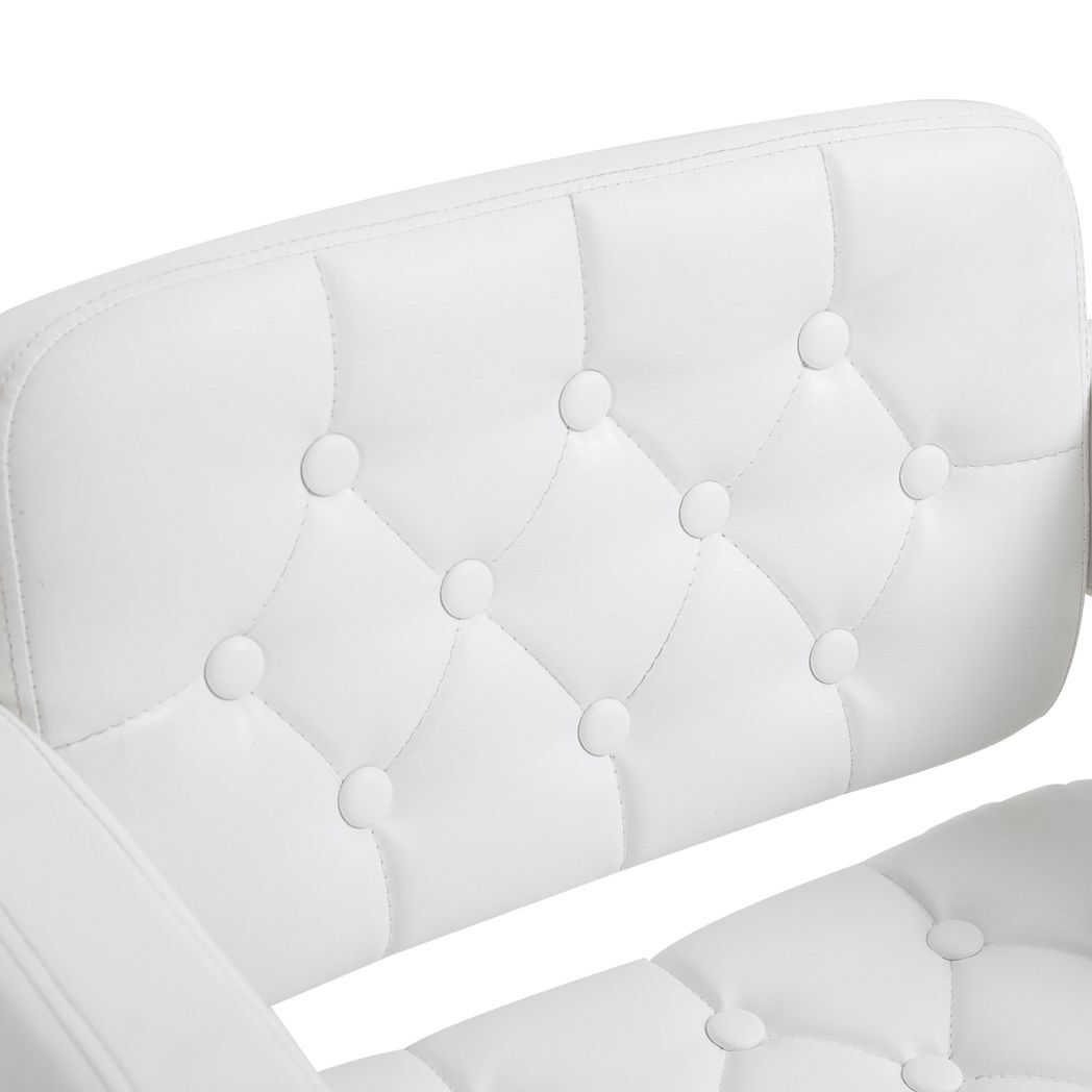 SvvalkaAdjustable Height Barstool Steel Pole PU Leather Bistro Home Kitchen