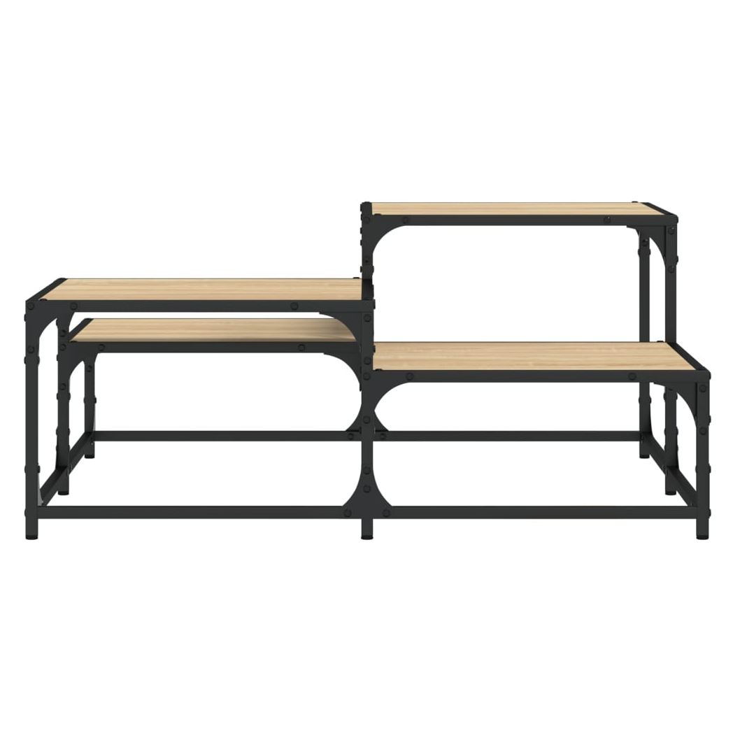 Coffee Table Sonoma Oak 87.5x87.5x40 cm Engineered Wood