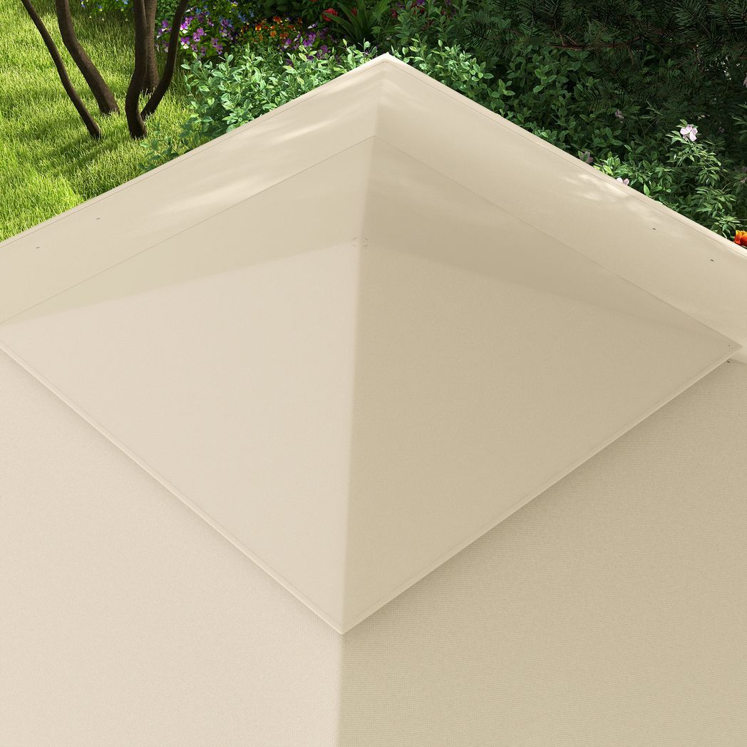 Svvalka Garden Folding Tent Heavy Duty Pop Up Gazebo for Party Cream