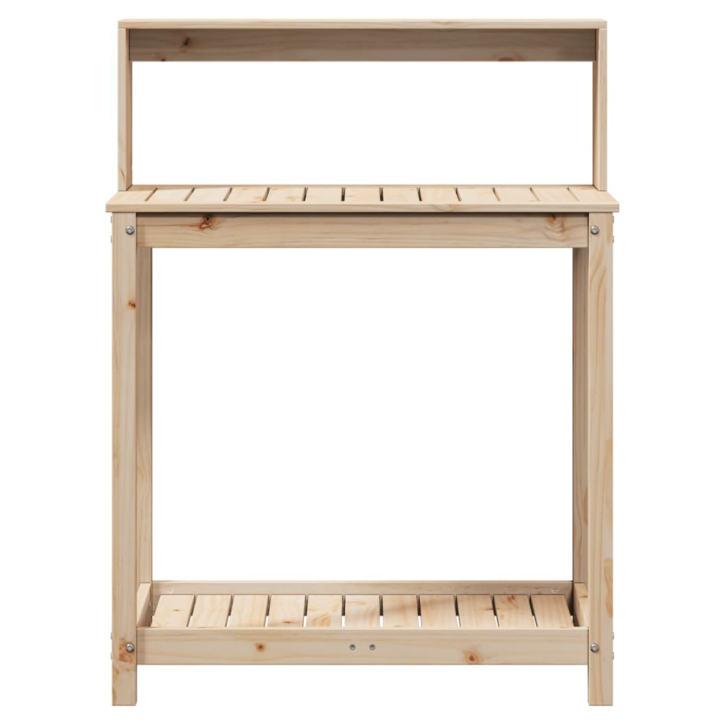 Potting Table with Shelves 82.5x50x109.5 cm Solid Wood Pine