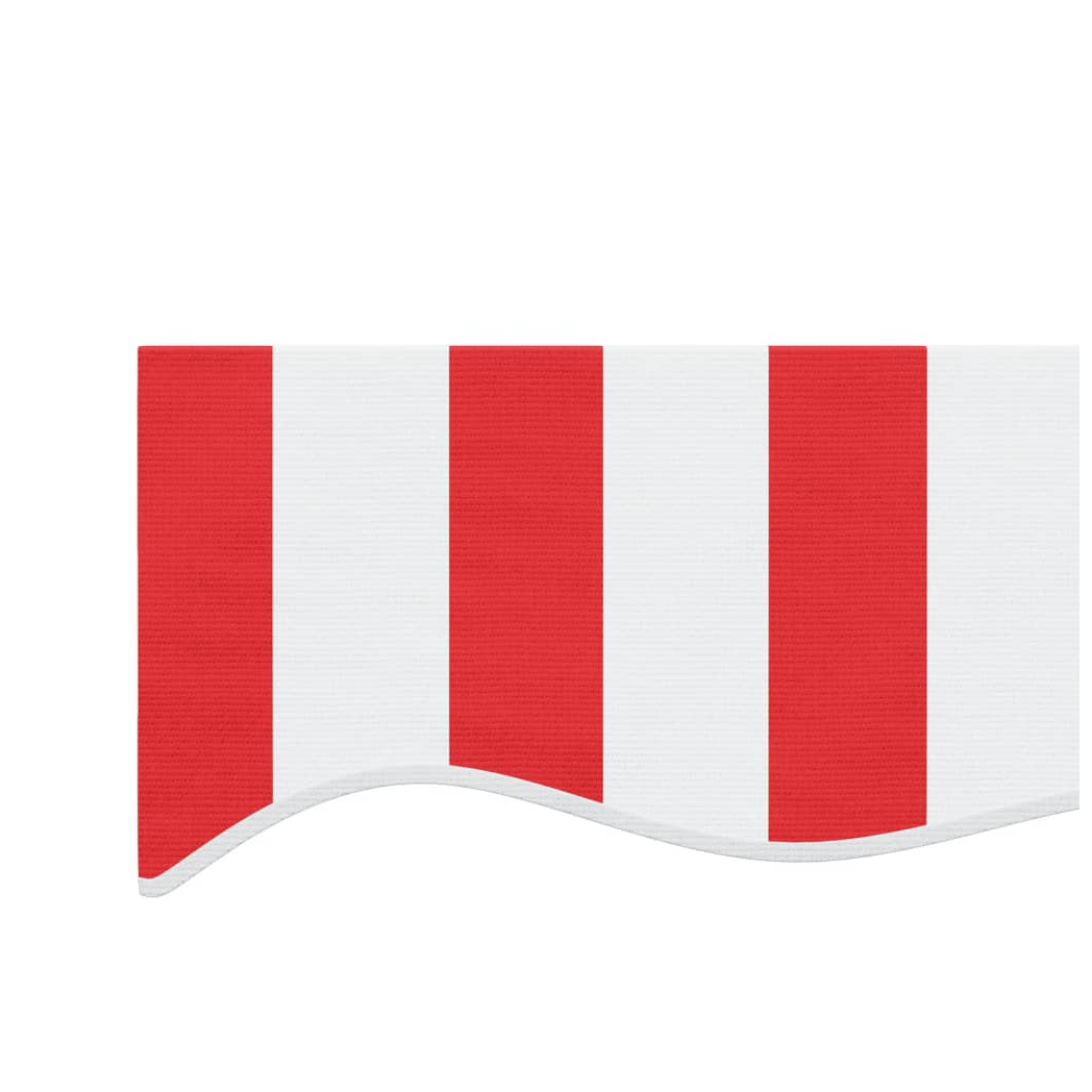 Replacement Fabric for Awning Red and White Stripe 4.5x3.5 m