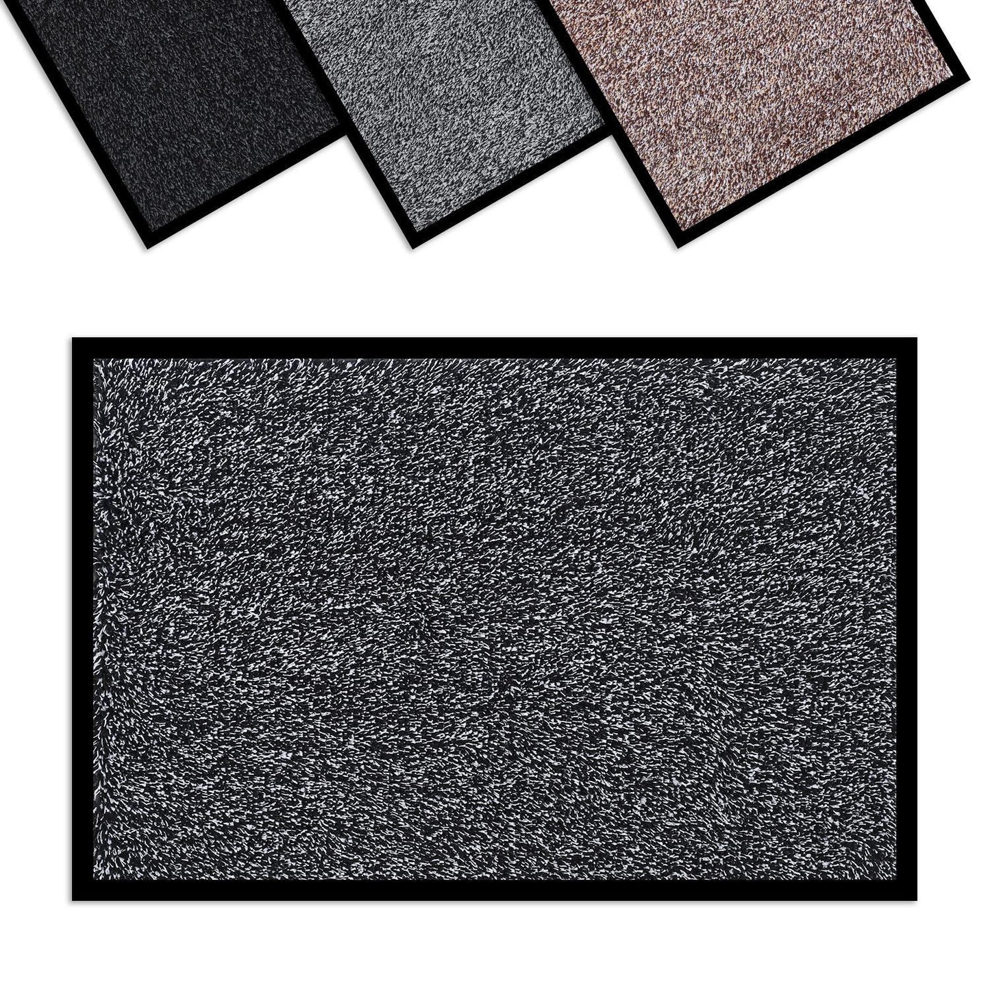 VINSANI DOOR MAT BARRIER MAT 50X80cm BLACK/WHITE