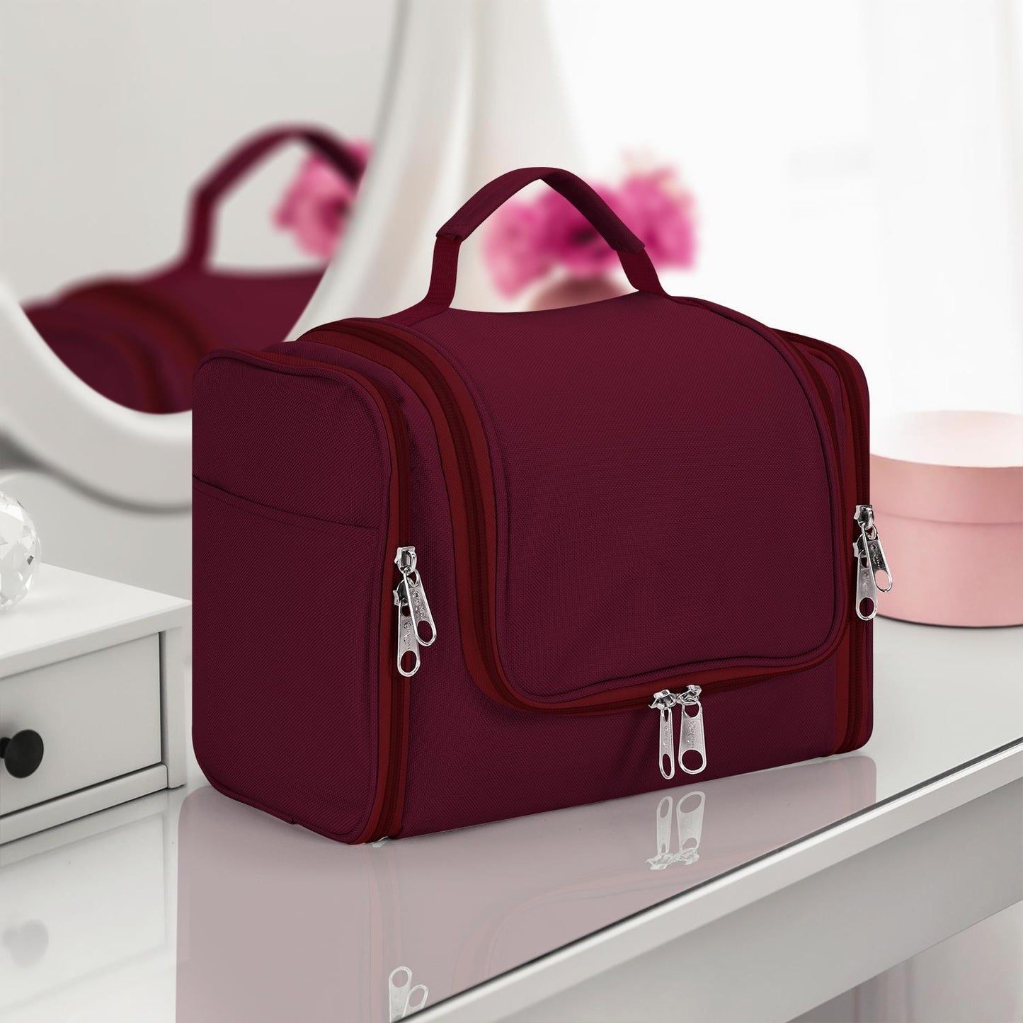 Vinsani toiletry bag purple 1010187