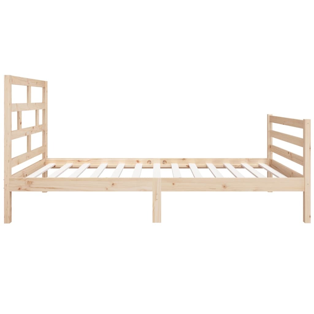 Bed Frame Solid Wood 90x200 cm 3FT Single