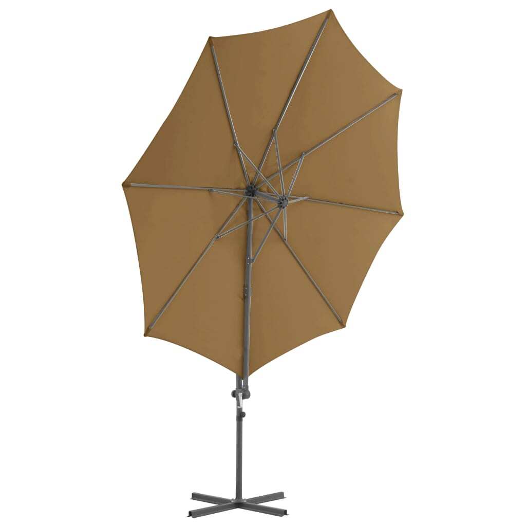 Outdoor Umbrella with Portable Base Taupe
