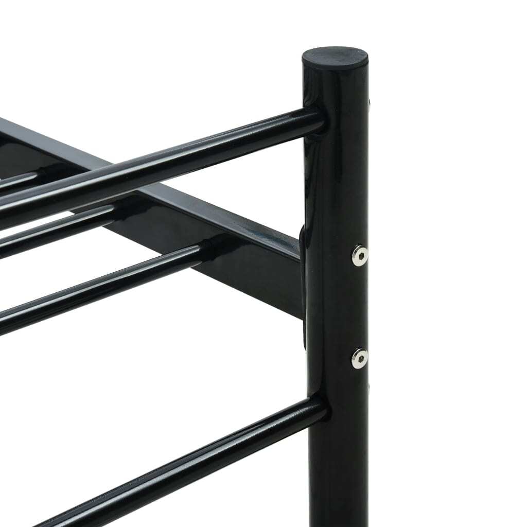 Bed Frame Black Metal 6FT Super King 180x200 cm