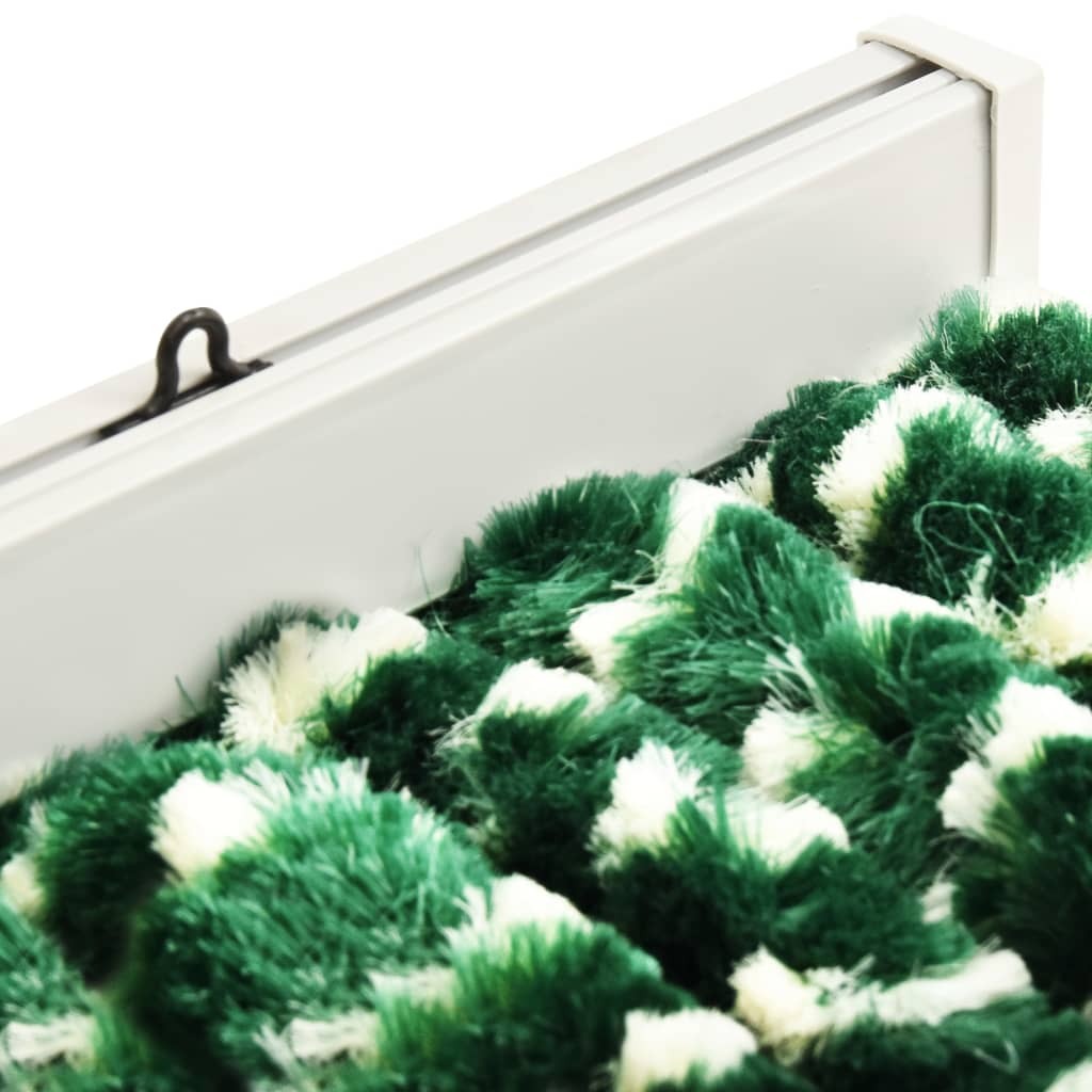 Insect Curtain Green and White 100x220 cm Chenille
