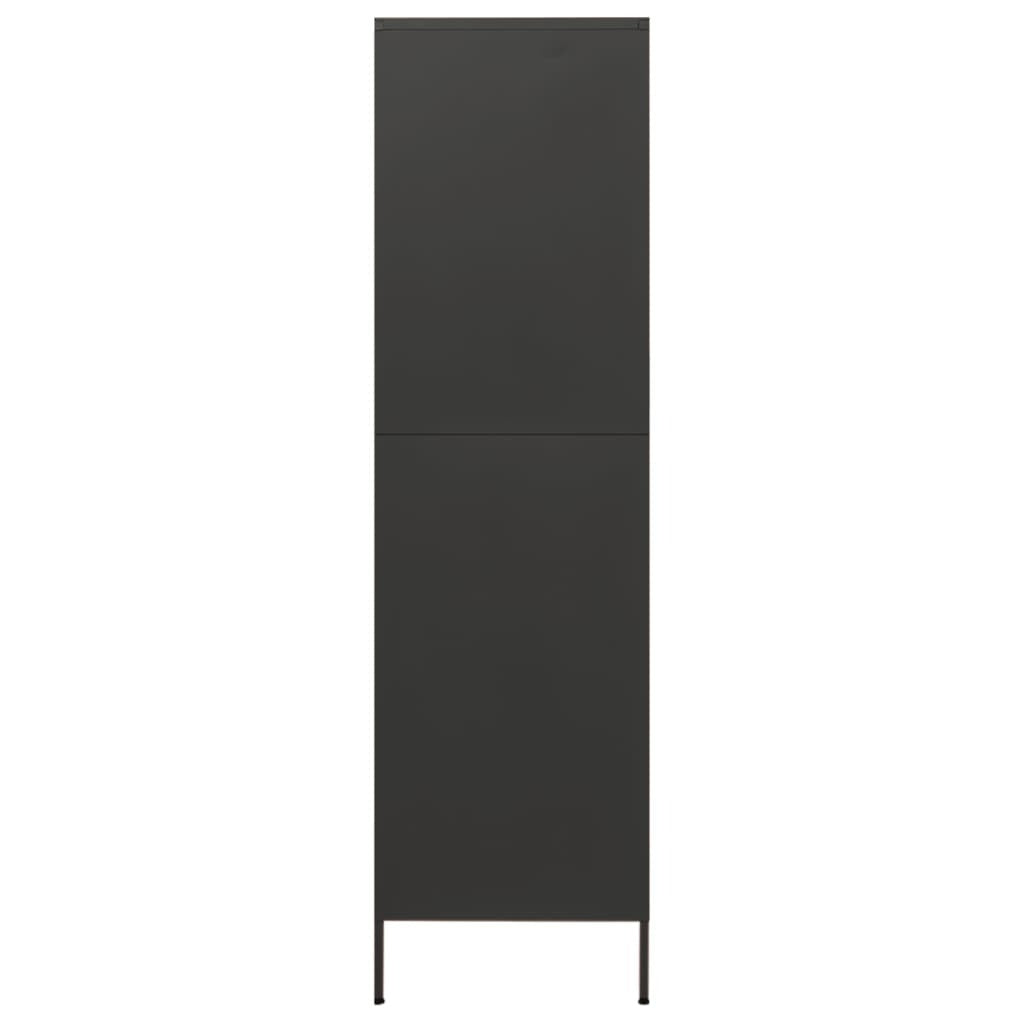 Wardrobe Anthracite 90x50x180 cm Steel