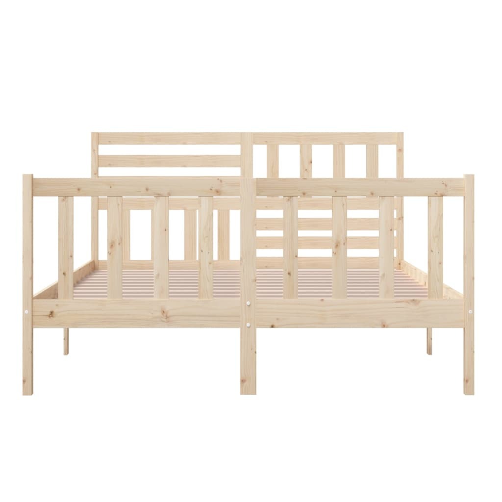 Bed Frame Solid Wood 150x200 cm King Size