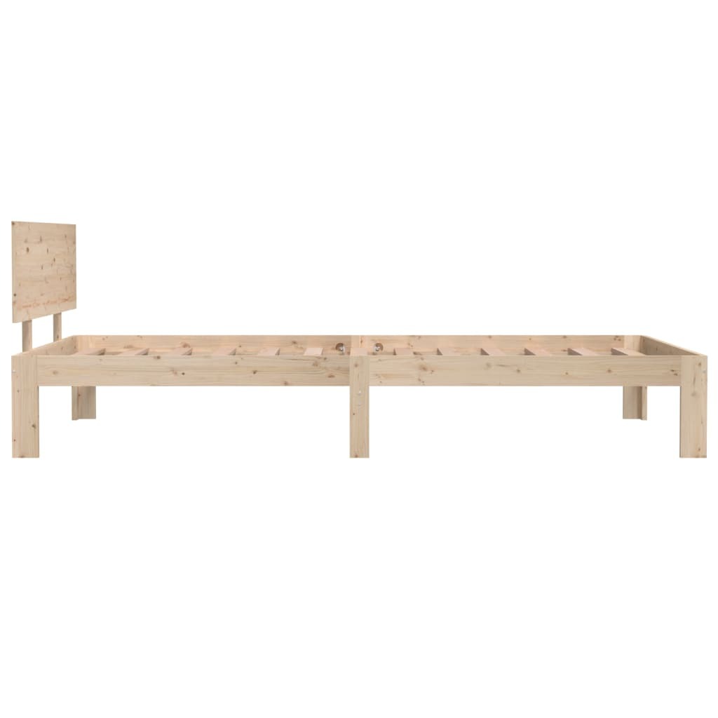 Bed Frame Solid Wood Pine 100x200 cm
