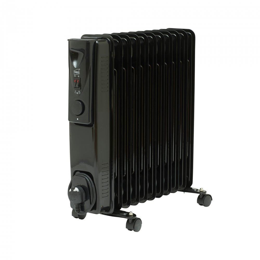 2500W Electric Oil Filled Radiator - Black