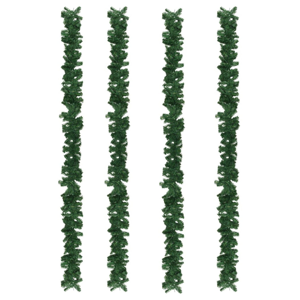 Christmas Garlands 4 pcs Green 270 cm PVC