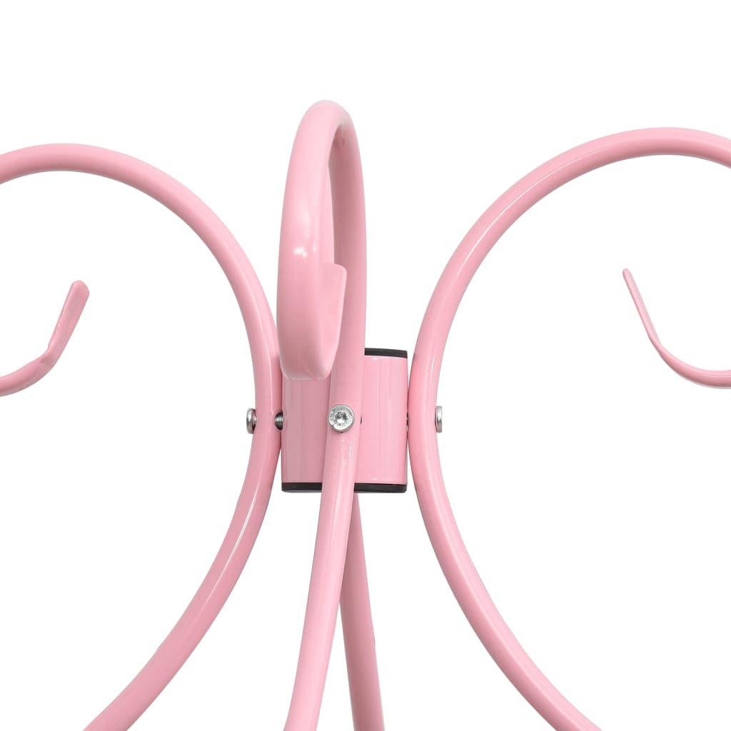 Canopy Bed Frame Pink Metal 100x200 cm