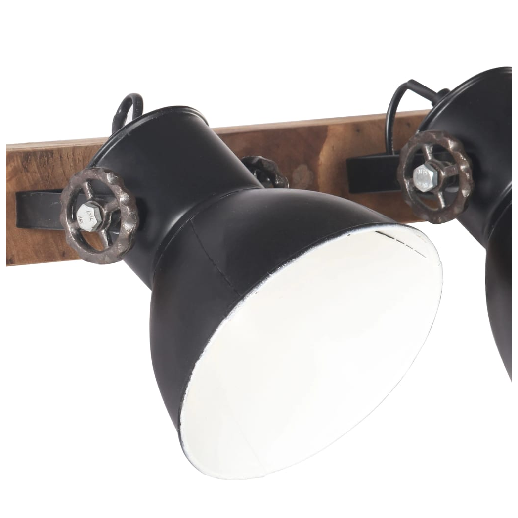 Industrial Wall Lamp Black 90x25 cm E27