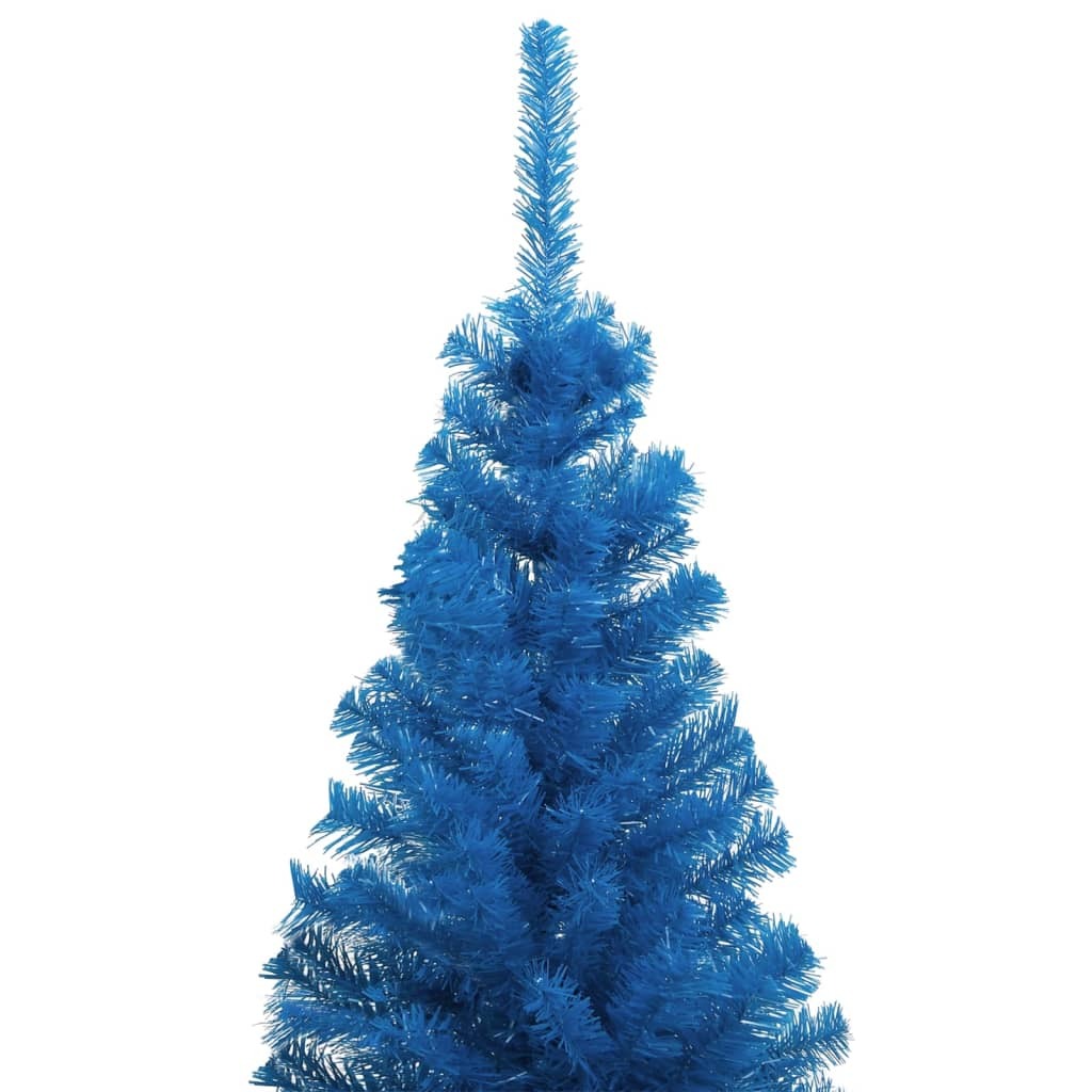 Artificial Christmas Tree with Stand Blue 210 cm PVC