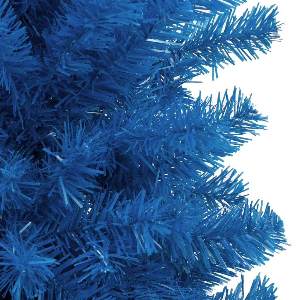 Artificial Christmas Tree with Stand Blue 210 cm PVC