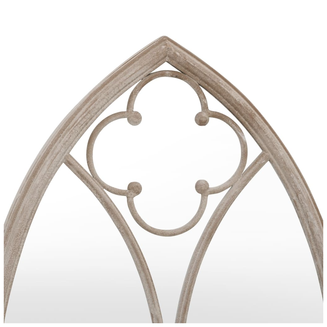 Garden Mirror Sand 70x30 cm Iron for Outdoor Use