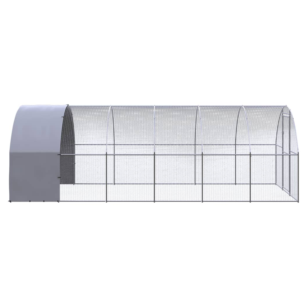 Outdoor Chicken Coop 3x6x2 m Galvanised Steel