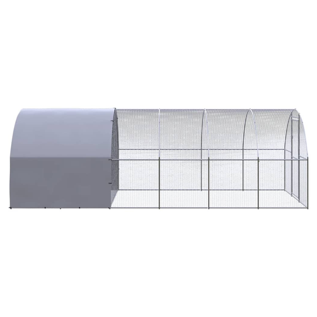 Outdoor Chicken Coop 3x6x2 m Galvanised Steel