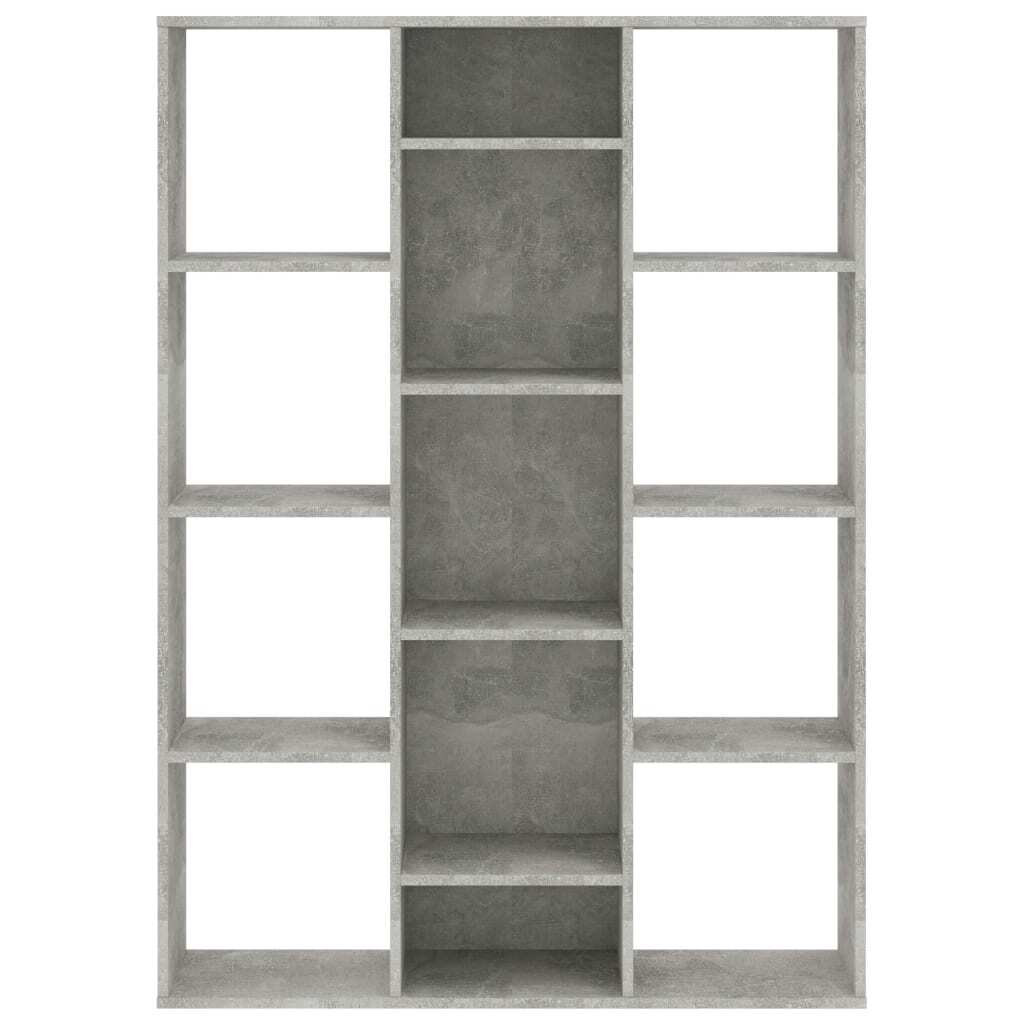 Room Divider/Book Cabinet Concrete Grey 100x24x140 cm Engineered Wood