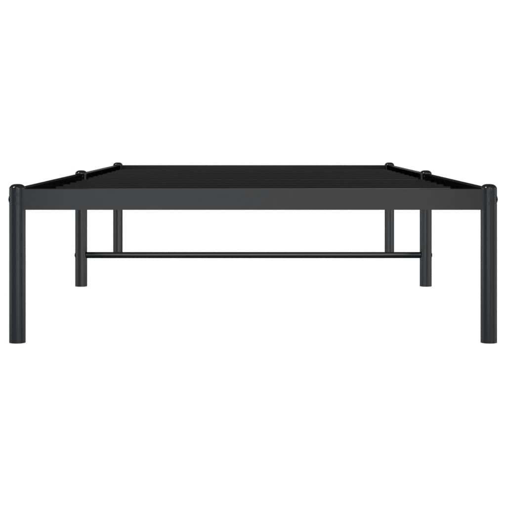 Metal Bed Frame Black 90x200 cm