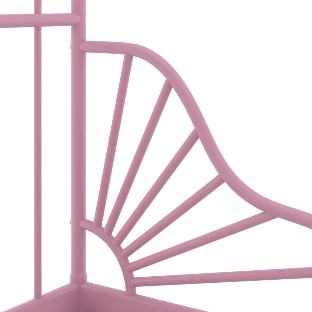 Extendable Bed Frame Pink Metal 80x130/200 cm