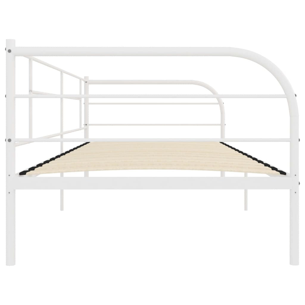 Daybed Frame White Metal 90x200 cm