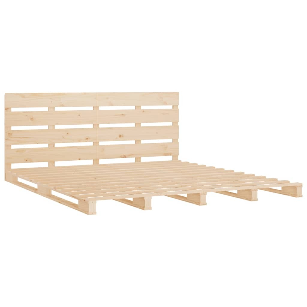 Bed Frame 120x190 cm Solid Wood Pine 4FT Small Double