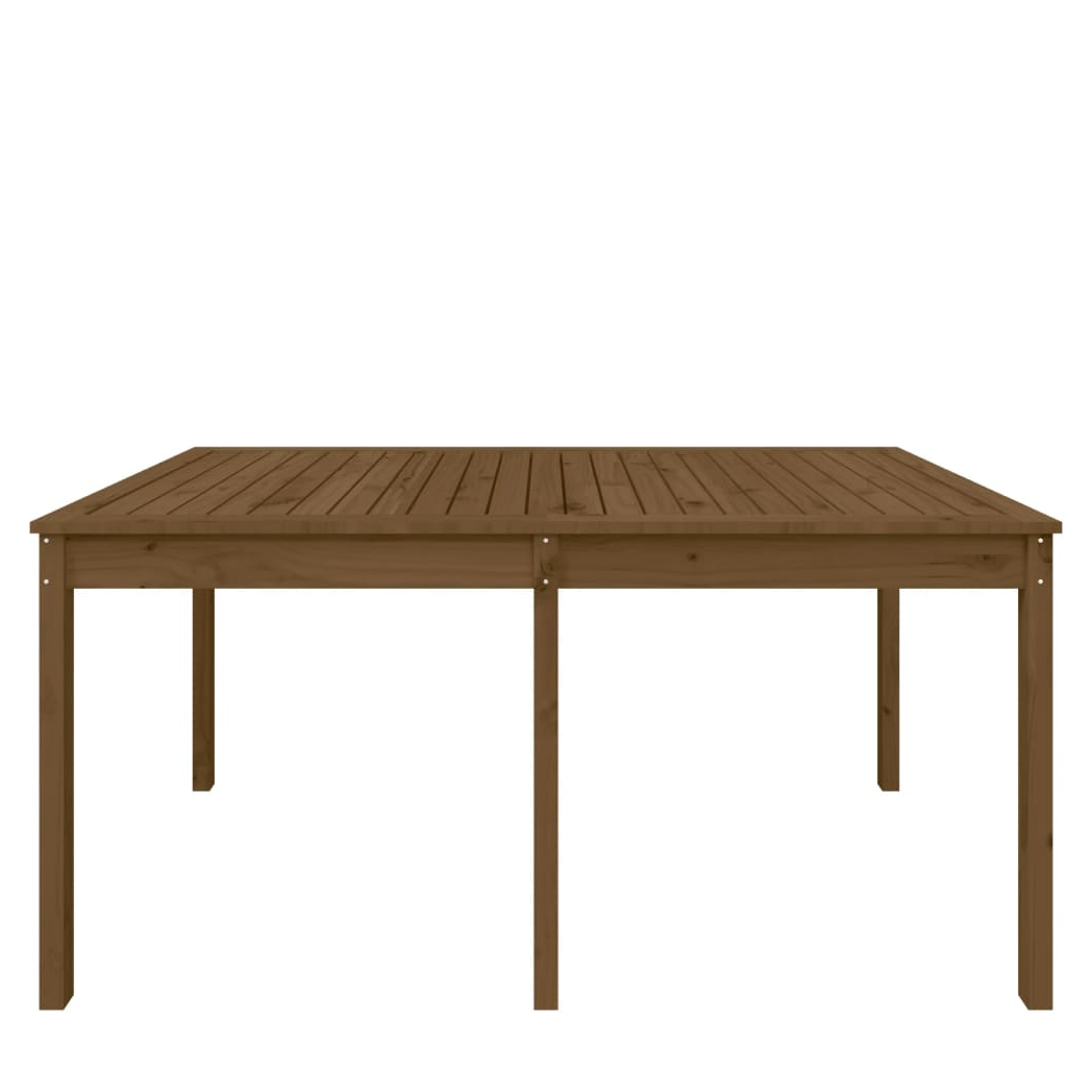Garden Table Honey Brown 159.5x82.5x76 cm Solid Wood Pine
