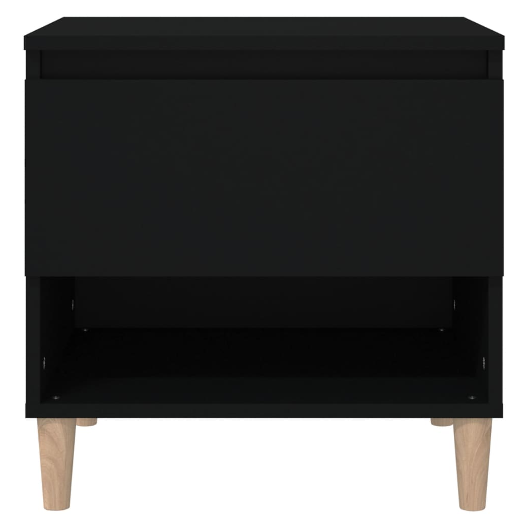 Bedside Tables 2 pcs Black 50x46x50 Engineered Wood