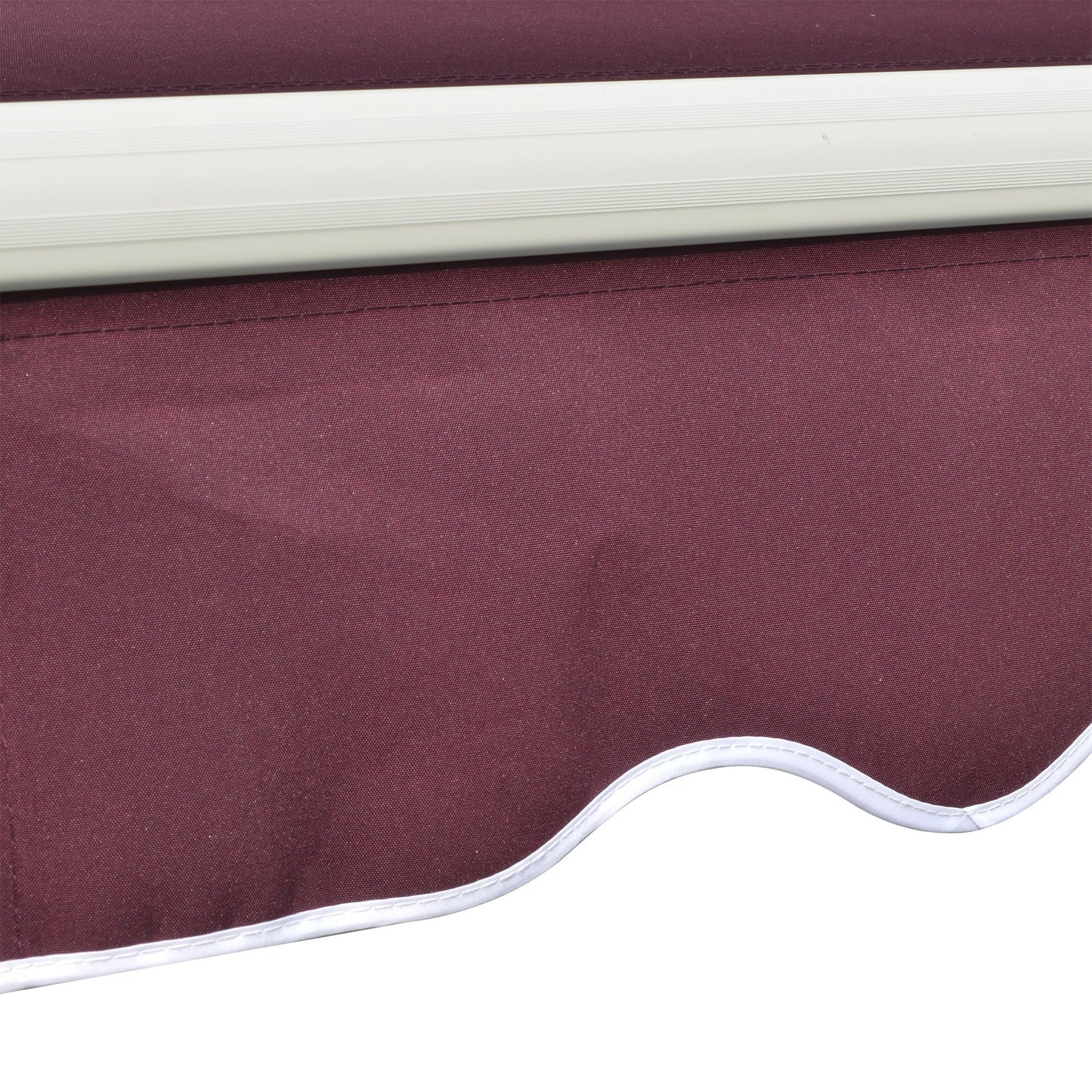 Manual Retractable Awning, 3x2.5 m-Red
