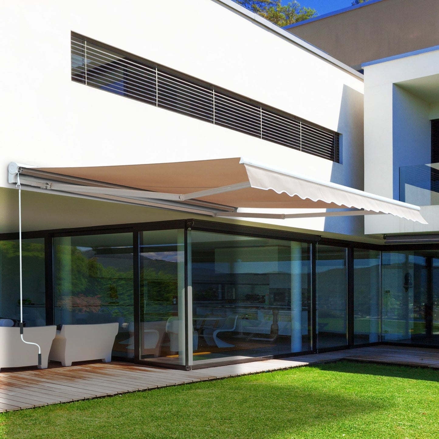 2.95Lx2.5M Retractable Manual/Electric Awning