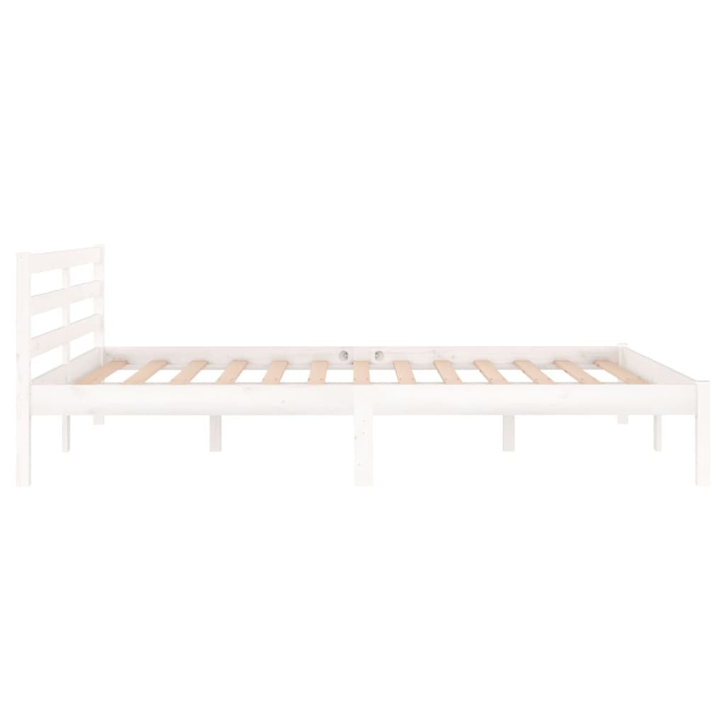 Day Bed Solid Wood Pine 140x200 cm Double White