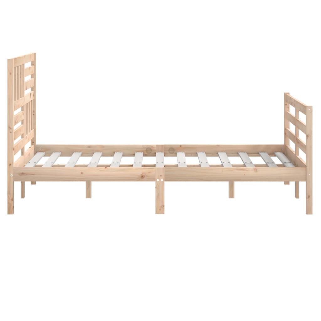 Bed Frame Solid Wood 140x200 cm