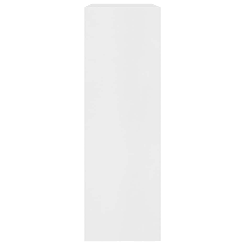 Bookshelf White 60x24x74.5 cm Engineered Wood