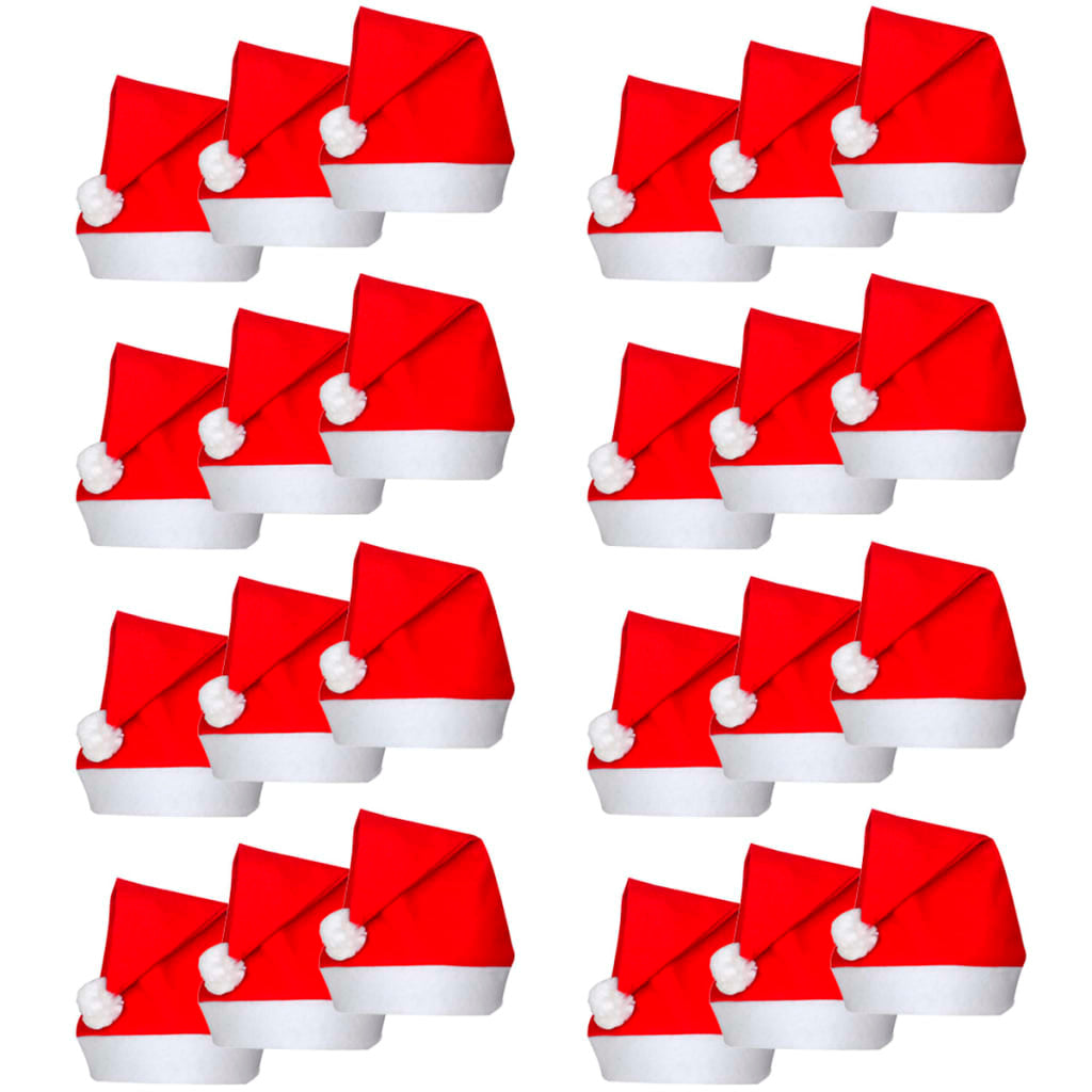 24 Santa Claus Christmas Hats