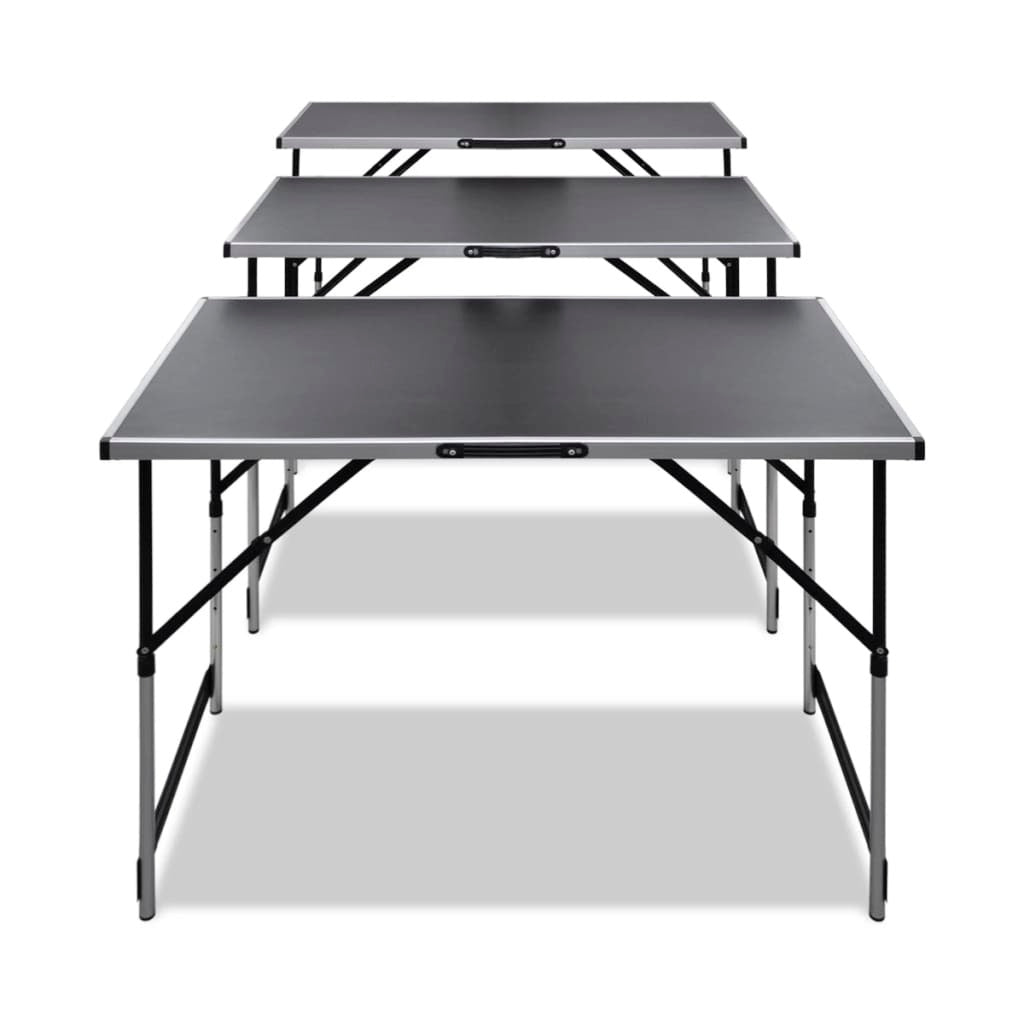 Pasting Table 3 pcs Foldable Height Adjustable