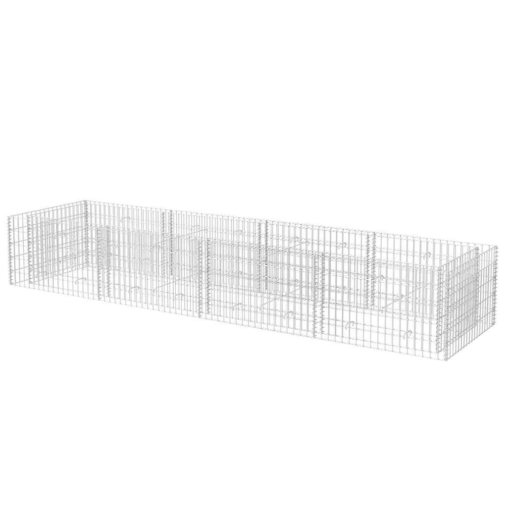 Gabion Raised Bed Steel 360x90x50 cm