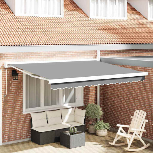 Awning White 3 x 2.5 m Metal