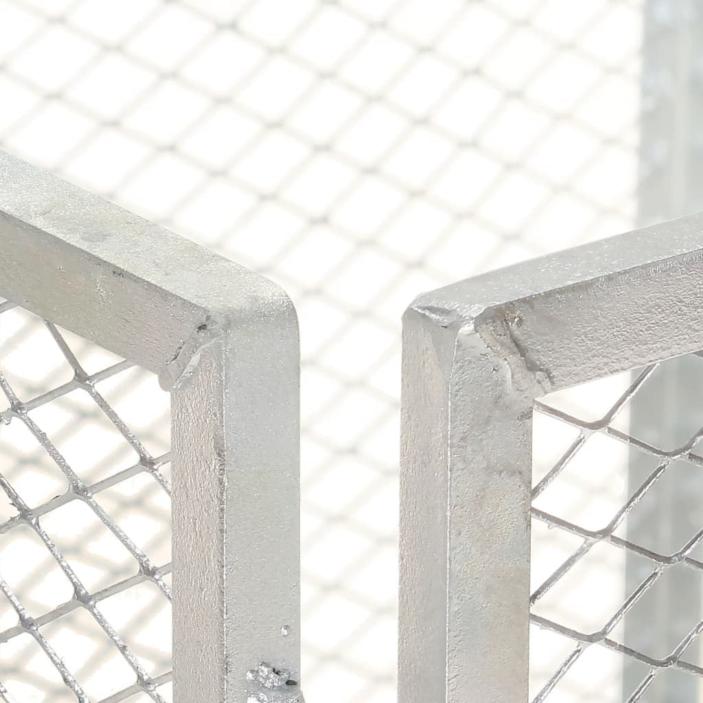 Garden Composter 85x85x70 cm Galvanised Iron