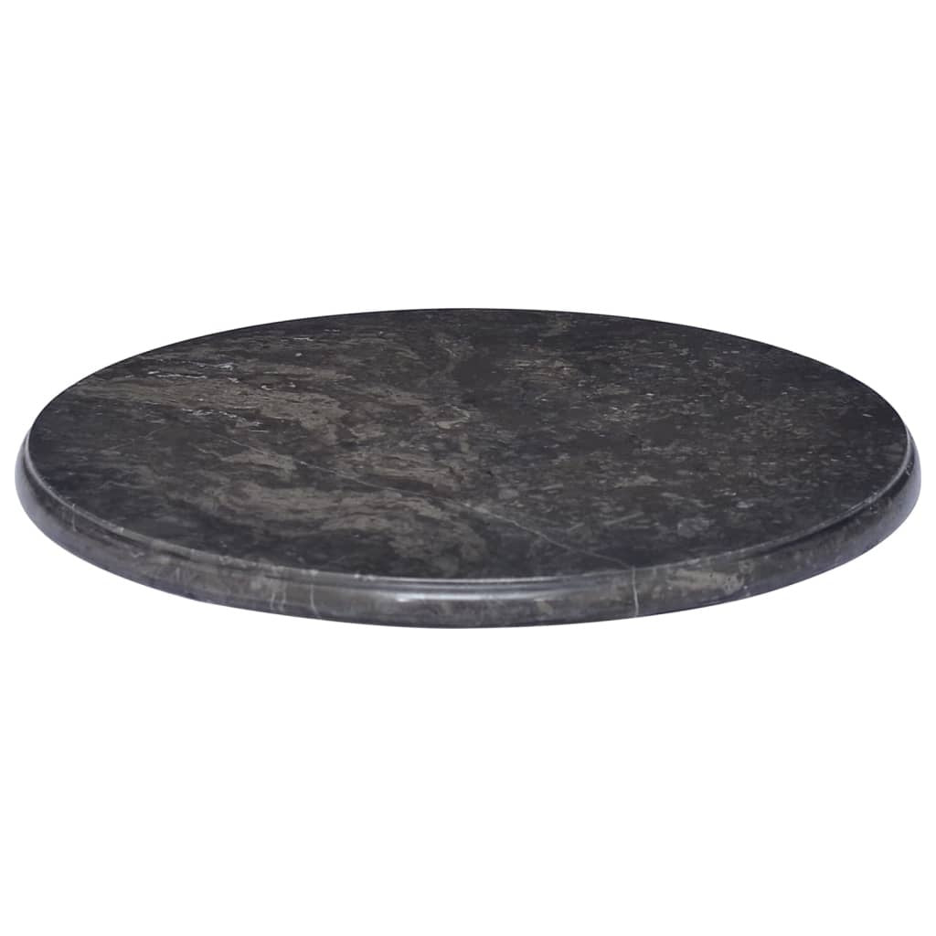 Table Top Black 50x2.5 cm Marble