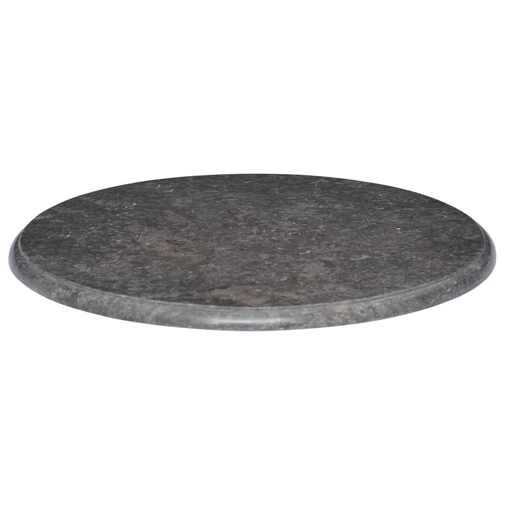 Table Top Black 60x2.5 cm Marble