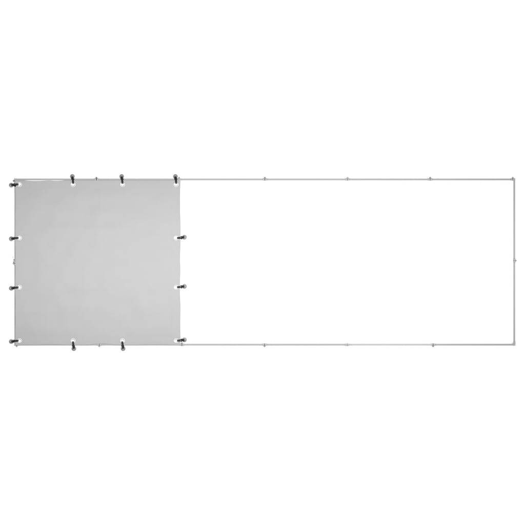 Dog Kennel Silver 330x110x110 cm Steel