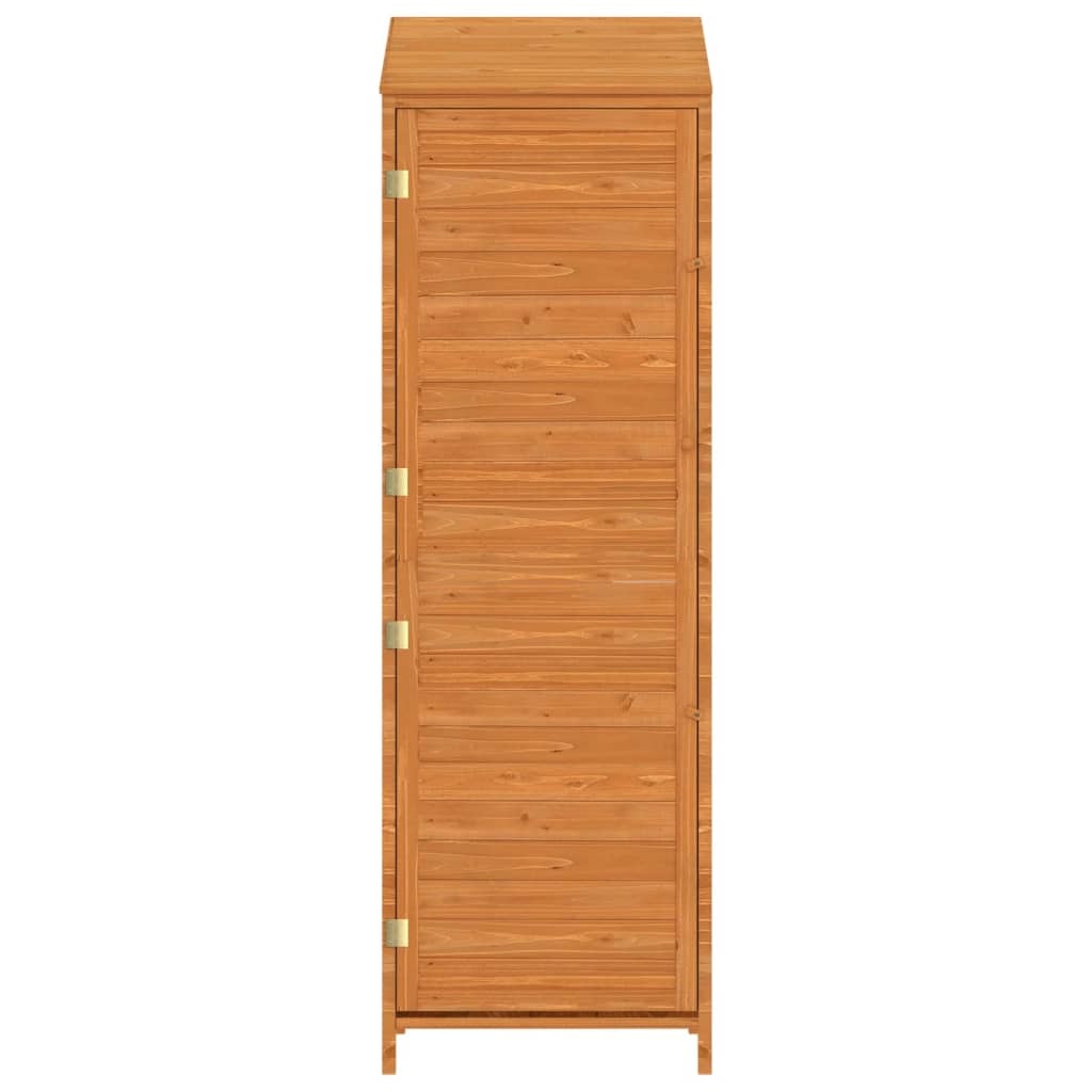 Garden Shed Brown 55x52x174.5 cm Solid Wood Fir